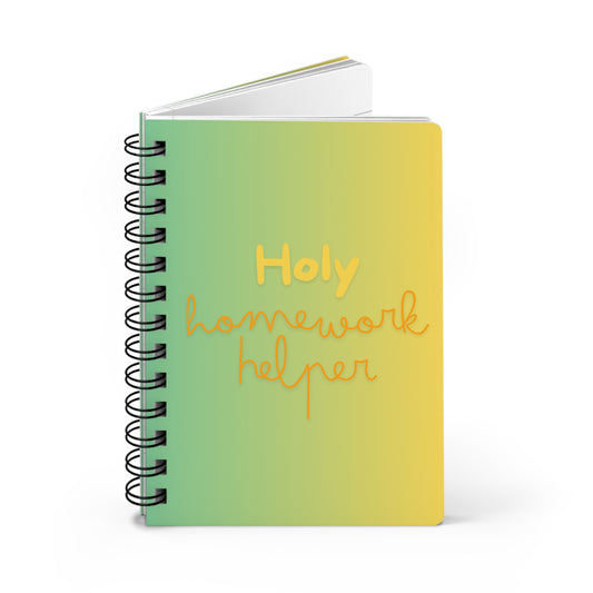 Holy Homework Helper Inspirational Spiral Bound Journal