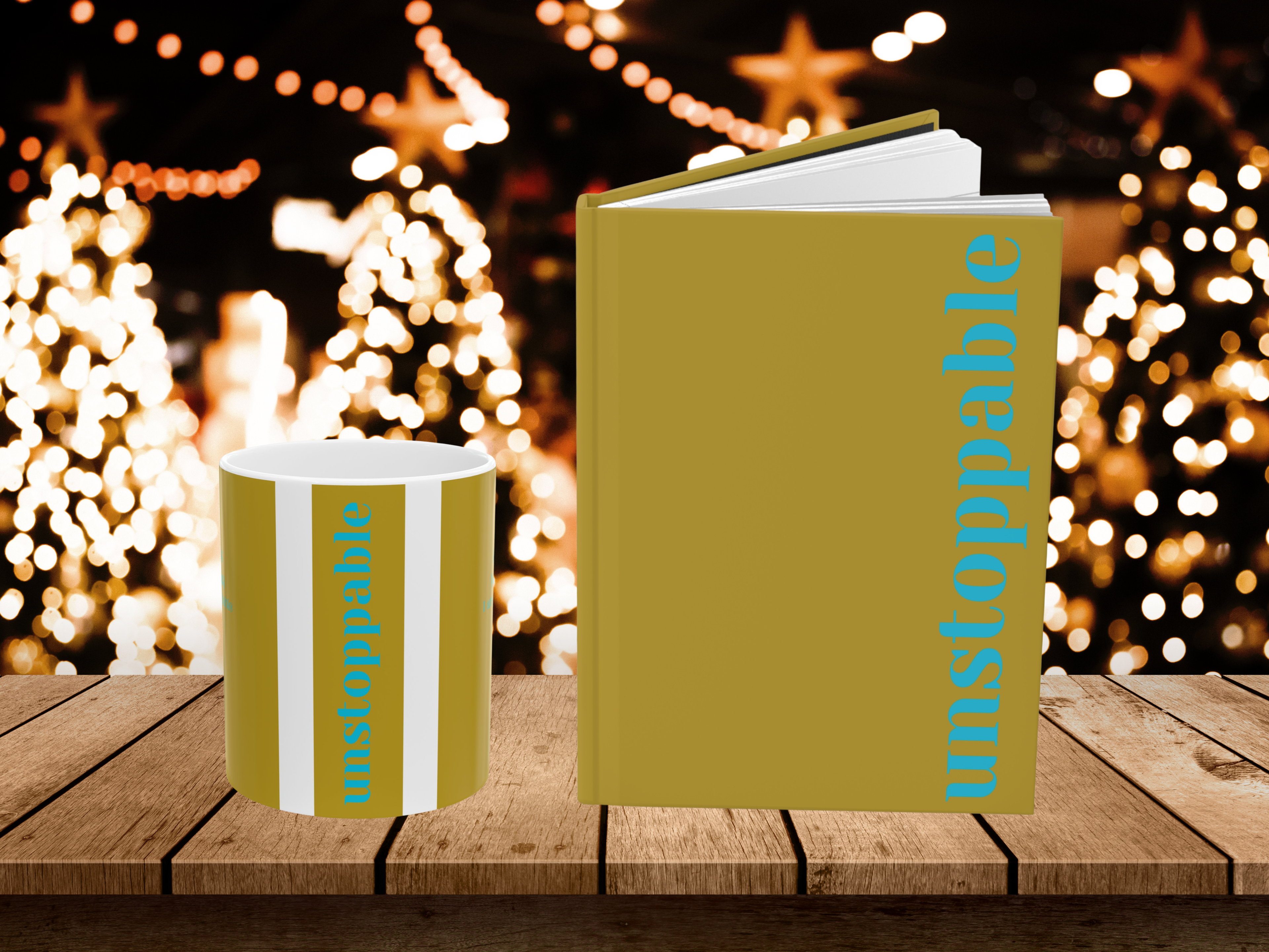 Hardcover Journal – Unstoppable | Empowerment-Inspired Notebook