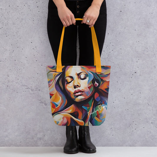 Serene Spectrum: Abstract Freedom Vibes Tote