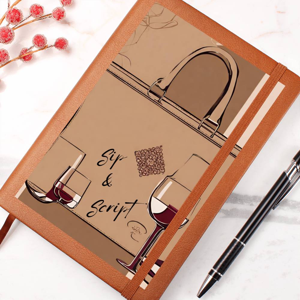 Sip & Script Serenity: A Personalized Journal for Your Wine-Fueled Thoughts