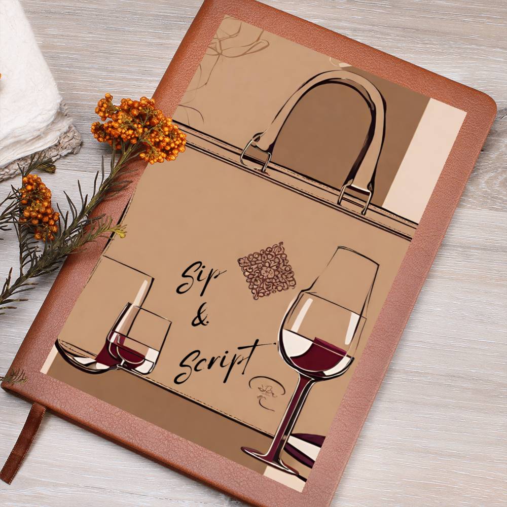 Sip & Script Serenity: A Personalized Journal for Your Wine-Fueled Thoughts