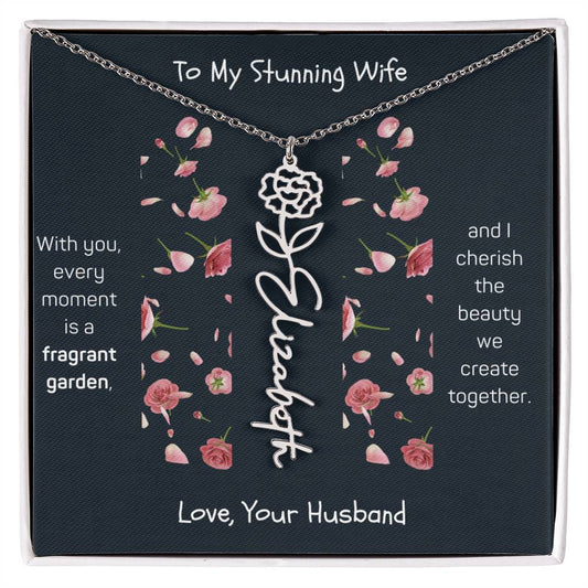 Blossoming Love: A Birth Month Flower Necklace Infused with Heartfelt Elegance