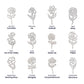 Blooms of Love:  A Garden of Elegance with Your Name and Birth Month Flower