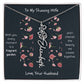 Blossoming Love: A Birth Month Flower Necklace Infused with Heartfelt Elegance