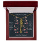 Blossoming Love: A Birth Month Flower Necklace Infused with Heartfelt Elegance