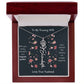 Blossoming Love: A Birth Month Flower Necklace Infused with Heartfelt Elegance