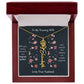 Blossoming Love: A Birth Month Flower Necklace Infused with Heartfelt Elegance