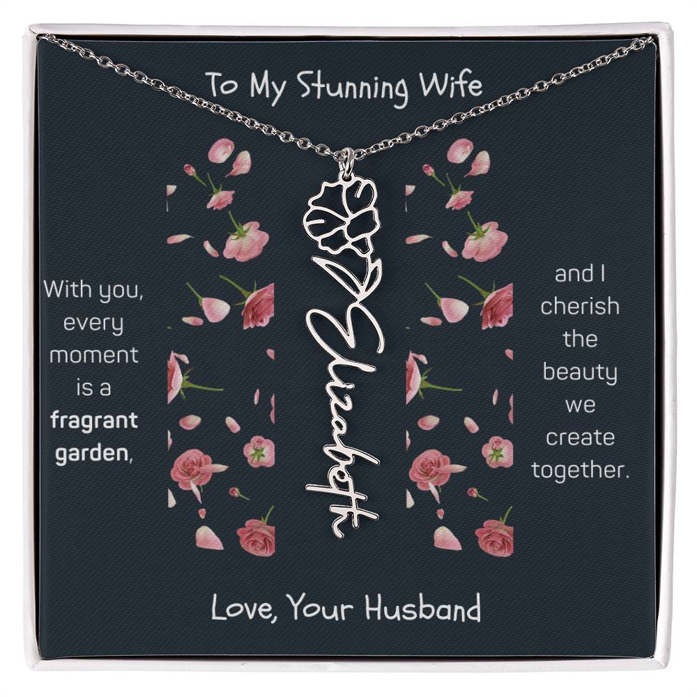 Blossoming Love: A Birth Month Flower Necklace Infused with Heartfelt Elegance