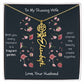 Blossoming Love: A Birth Month Flower Necklace Infused with Heartfelt Elegance
