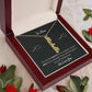 Signature Elegance: Custom Cursive Vertical Name Necklace for Her